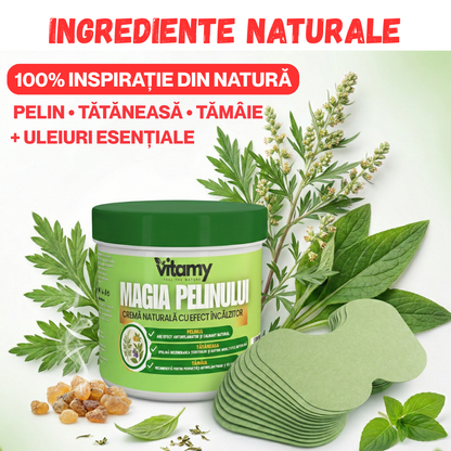 PACHET ANTI DURERE CREMA+50 PLASTURI MAGIA PELINULUI