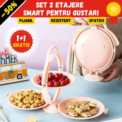SET 2 ETAJERE PLIABILE PENTRU GUSTARI