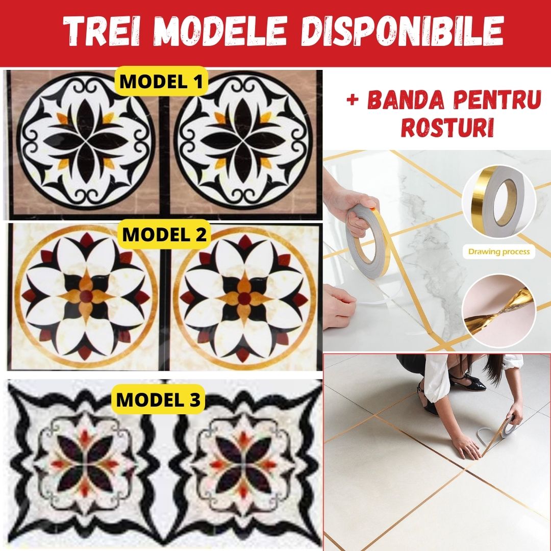 SET DECORATIV 36 stickere + banda 50m