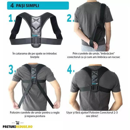 CORECTOR POSTURA PENTRU INDREPTAREA SPATELUI Preturi Reduse 