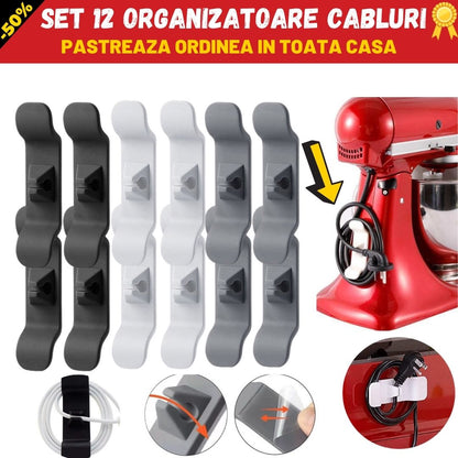 SET 12 ORGANIZATOARE CABLURI